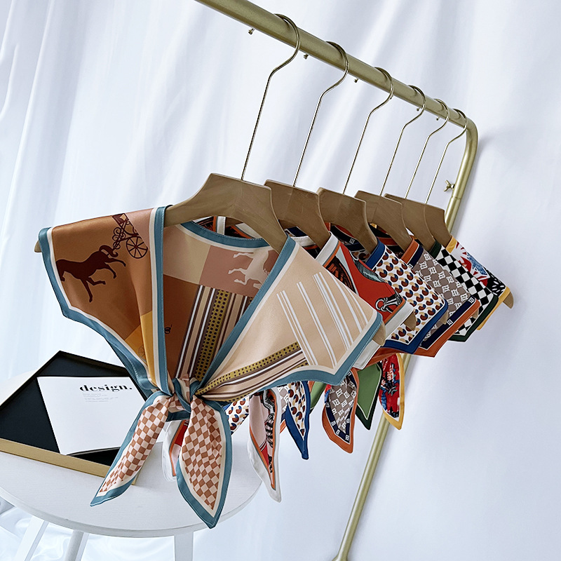 Shoulder scarf shawl women's spring and autumn summer fake collar air-conditioned room waistcoat decoration with cervical support double-layer scarf