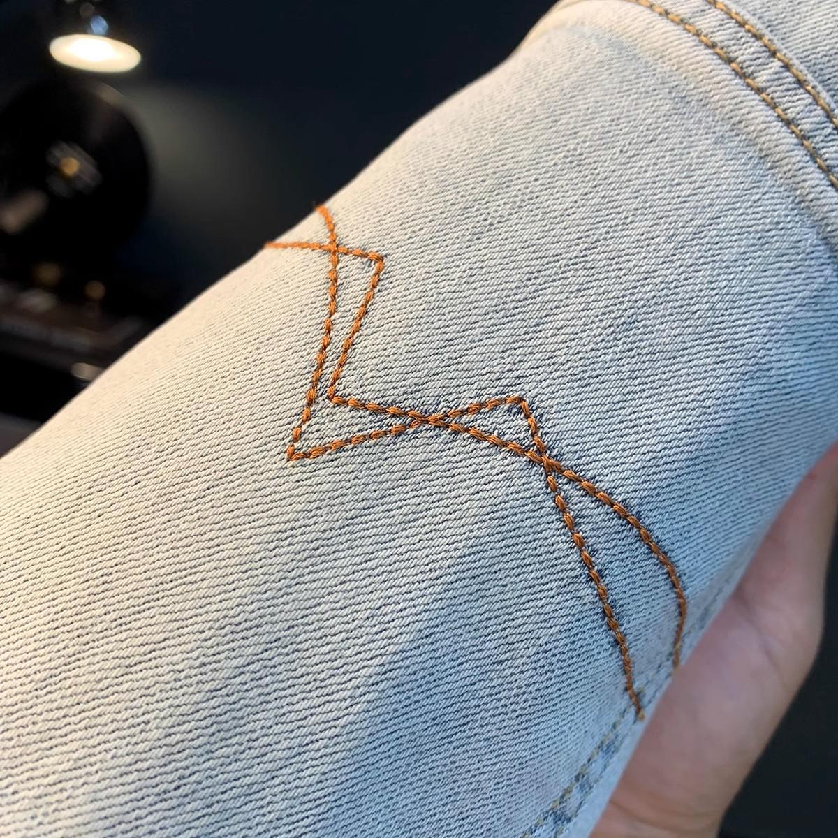 High End Men's Stretch Denim Jeans Slim Fit Business Casual Trousers_mkmklike.com