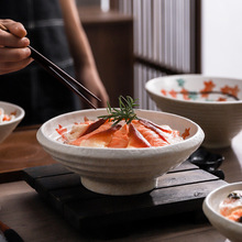 创意陶瓷日式拉面碗家用汤碗大碗方便面碗斗笠碗螺蛳粉碗商用餐具