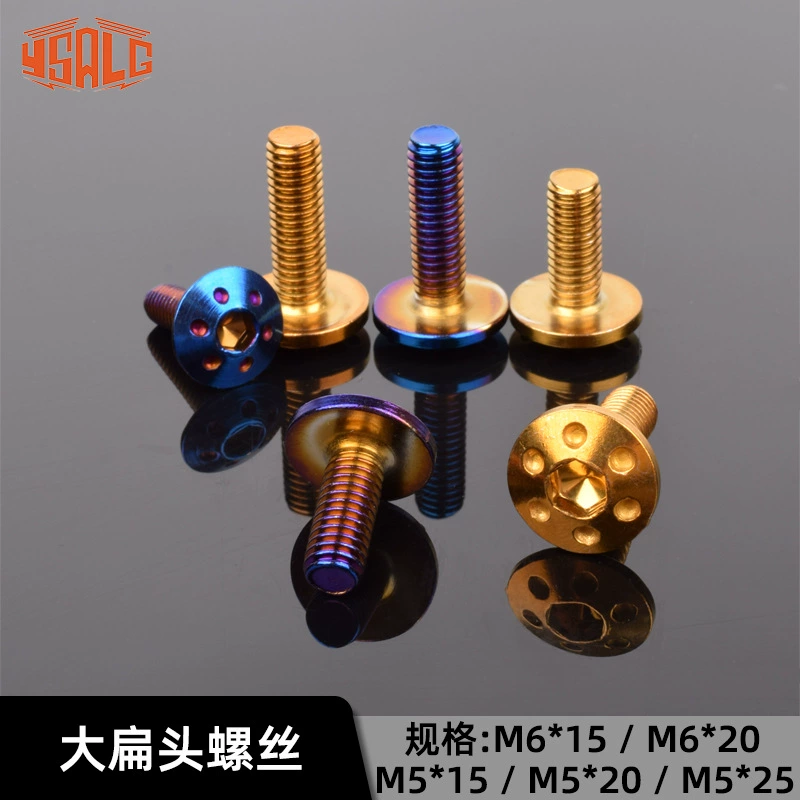 Модифицированные титановые винты из нержавеющей стали 304 M5M6 с большой плоской головкой и внутренним шестиугольным корпусом, крыло электромобиля
