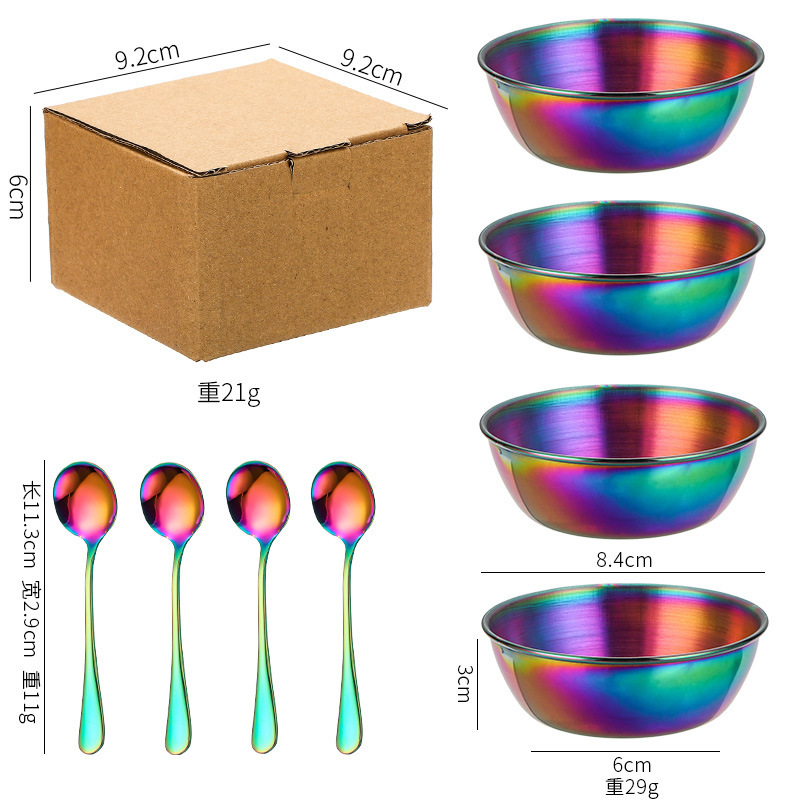 元のメーカーのステンレスのおかずの皿の調味料の皿の現物の家庭用の骨の皿の調味料の小皿の鍋の調味料の皿|undefined