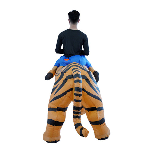 Funny party animal mount doll costume cosplay Halloween props riding tiger inflatable suit