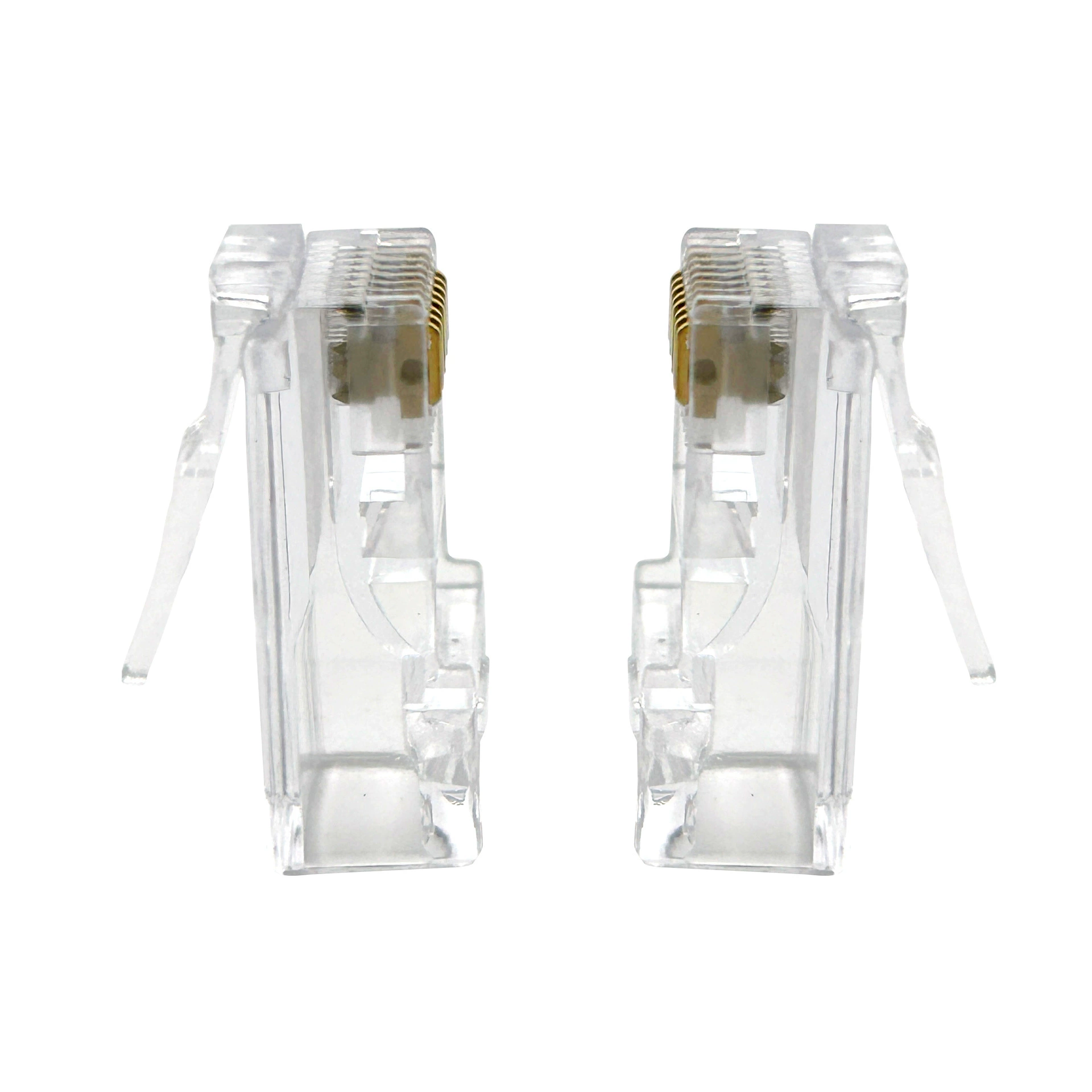 RJ45 Category 5e unshielded eight-core trifurcated network cable connector plug wholesale 8P8C crystal head