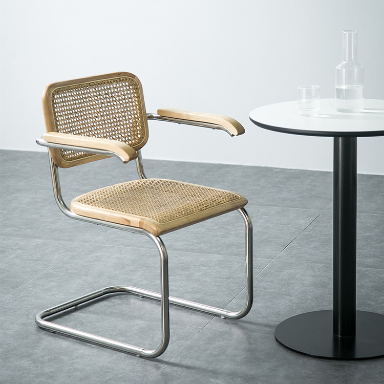 German Thonet Cantilever Chair Designer Furniture Imported A-grade Ash Solid Wood Chair Rattan Dining Chair