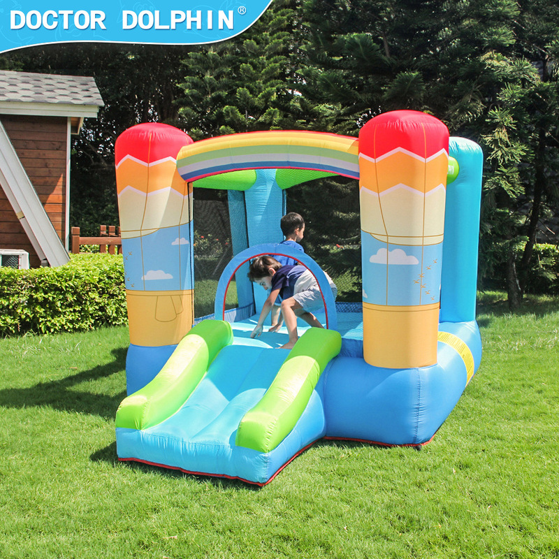 Dr. Dolphin インフレータブル城子供用小型インフレータブル城ホームインフレータブルスライド城トランポリン屋内城カスタマイズ|undefined