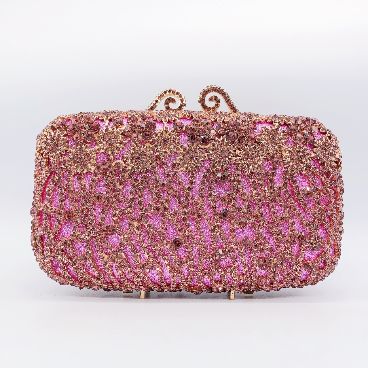 Túi clutch dạ tiệc nạm kim cương xách tay đính đá lấp lánh — 44 chi tiết 7