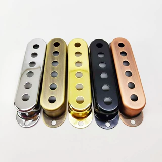 ST SQ电吉他拾音器盖金属黄铜单线圈拾音器盖子拾音器外壳铜壳5色
