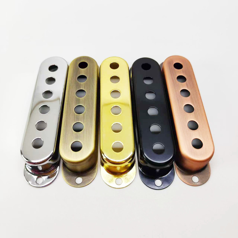 St Sq Electric Guitar Pickup Cover Metal Brass Single Coil Pickup Cover Pickup Shell Copper Shell 5 Colors