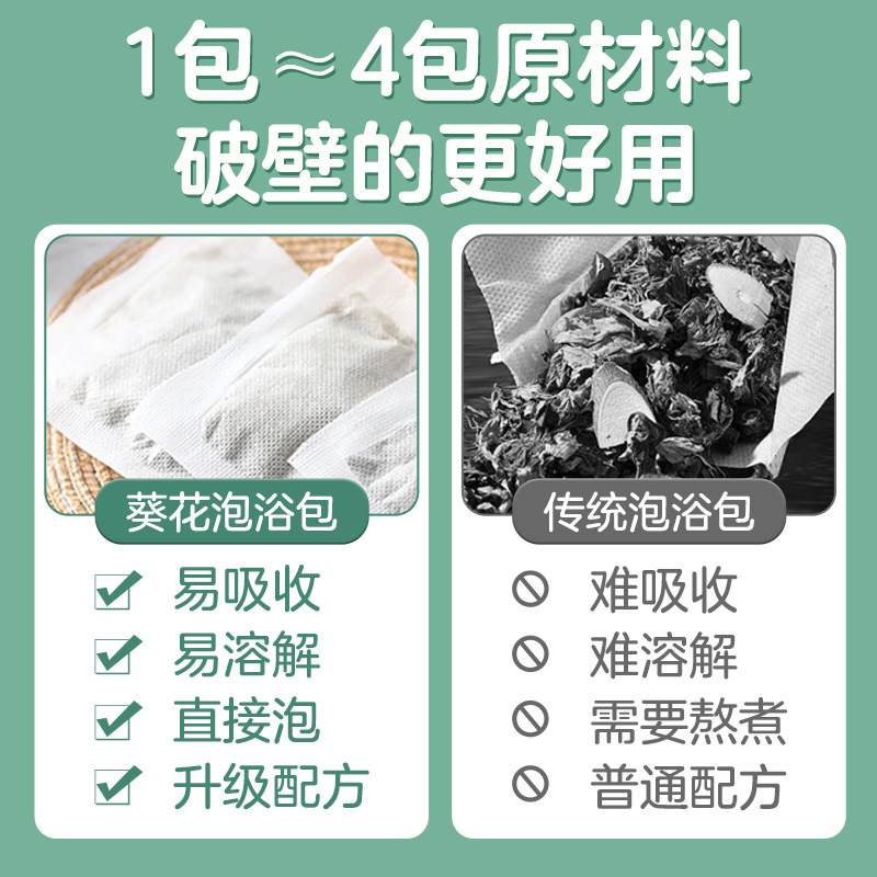 葵花小儿泡浴包儿童洗澡沐浴包泡脚包草本药包宝宝泡澡艾儿童专用|undefined