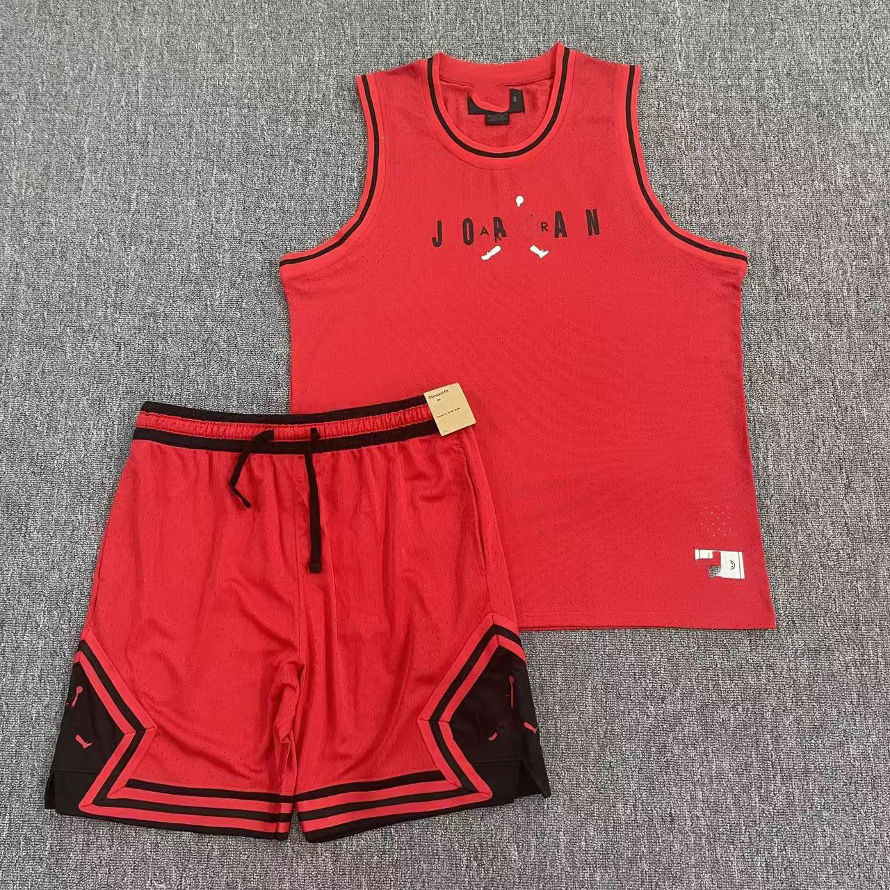 Nuevo chaleco de baloncesto deportivo Flying Man más pantalones cortos secado rápido transpirable relajado diario ocio correr chaleco deportivo image 42