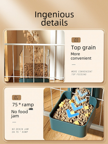 Pet automatic feeder for cats and dogs hanging water dispenser cage cat bowl drinking water hanging kettle supplies