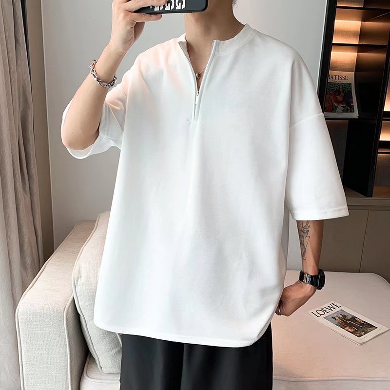 Polo camiseta de manga corta para niños, tops de solapa de verano de media manga de todo fósforo para estudiantes de moda, camiseta juvenil de marca de moda