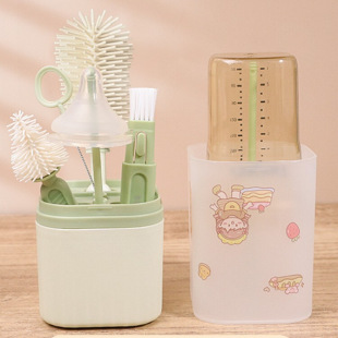 Set Portable Rack for Cleaning Brush Cleaning Travel Size Drying Pigeon Baby Bottle Brush Baby Baby