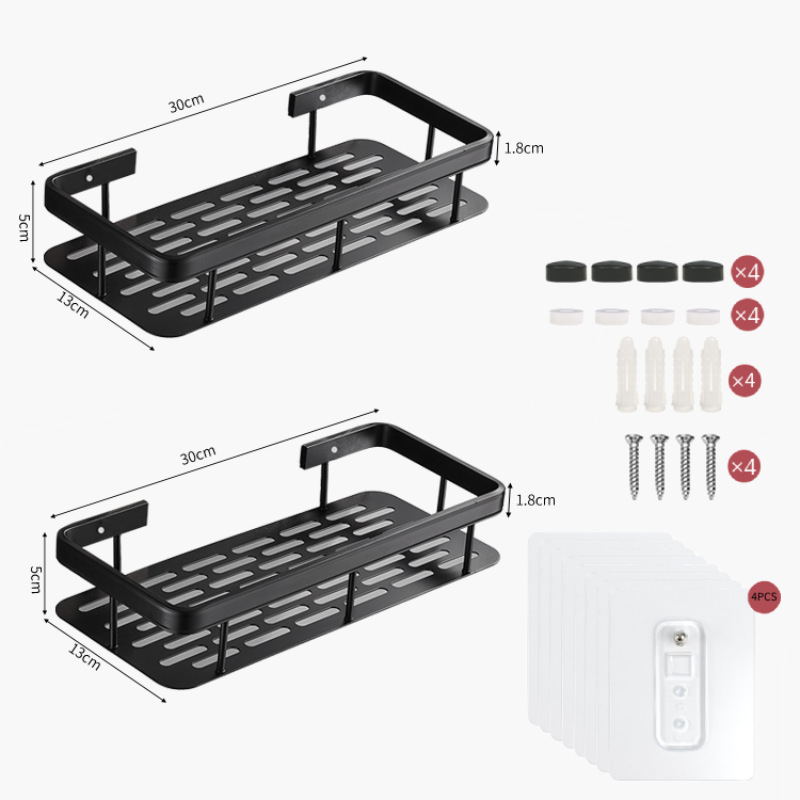 FUENTE Rack de almacenamiento de baño de fábrica ponche libre baño estante de la esquina cuarto de ducha inodoro triángulo rack