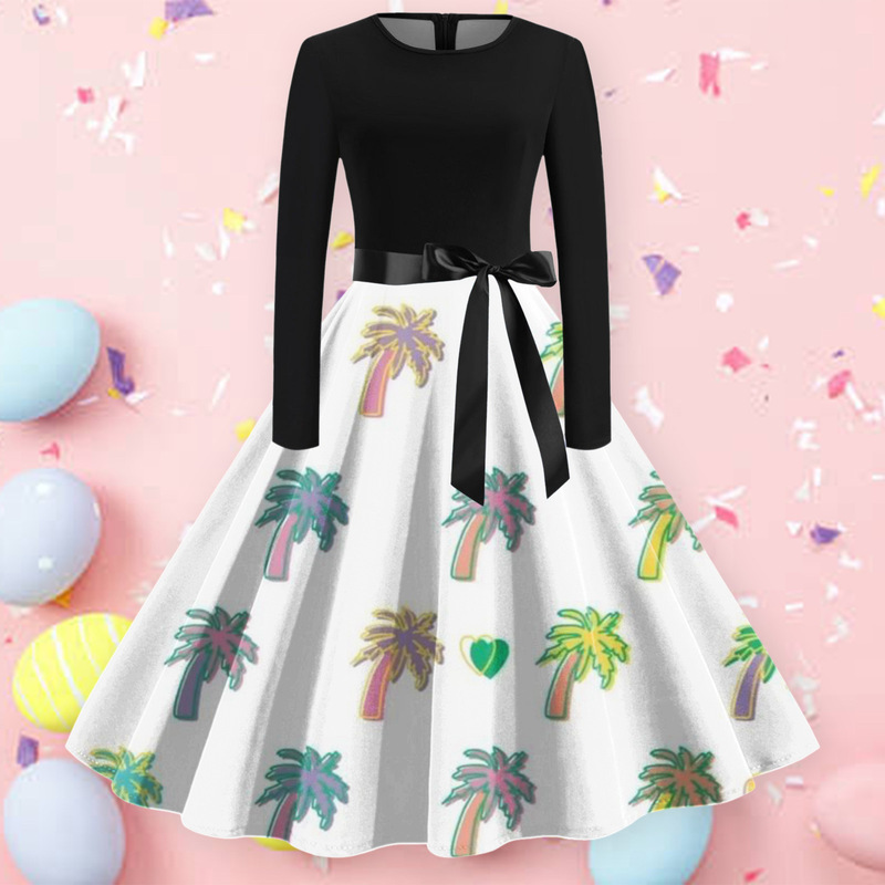 2023 Cross Border New Easter Pattern Fashion Dress