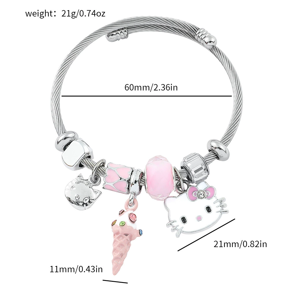 (Cross-border trading), fashionable fuchsia beaded bracelet, pendant, beads, accessory, DIY
