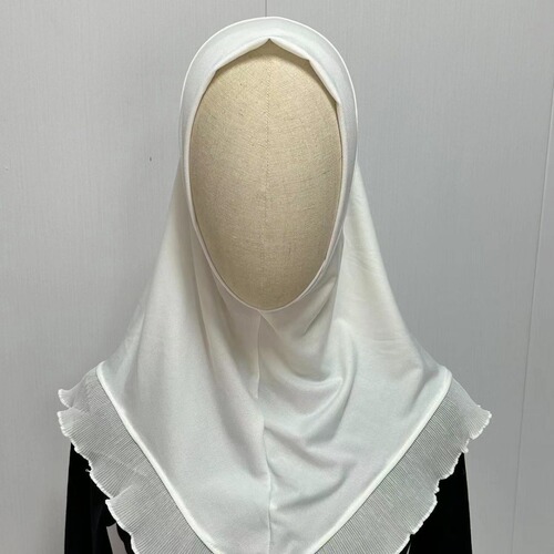 Crystal hemp Malay women's patchwork single-layer ruffled hooded hat scarf wholesale W040