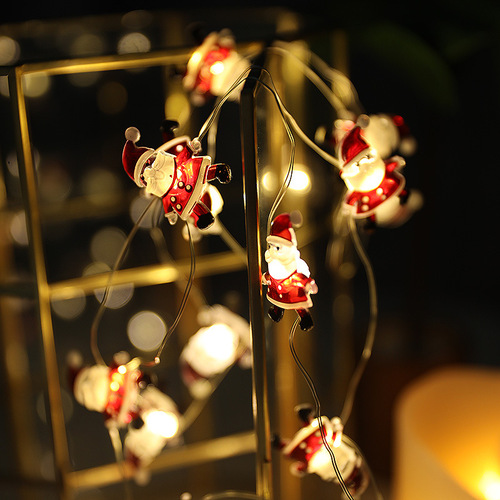 Copper wire lamp hang wansheng festival Christmas decoration lights Santa snowman tree lights series
