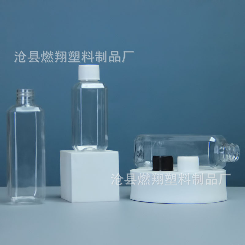 メーカー卸売り50ml 100ml角型ペットボトルpet分注ボトル透明キャップ乳液ボトル現物|undefined