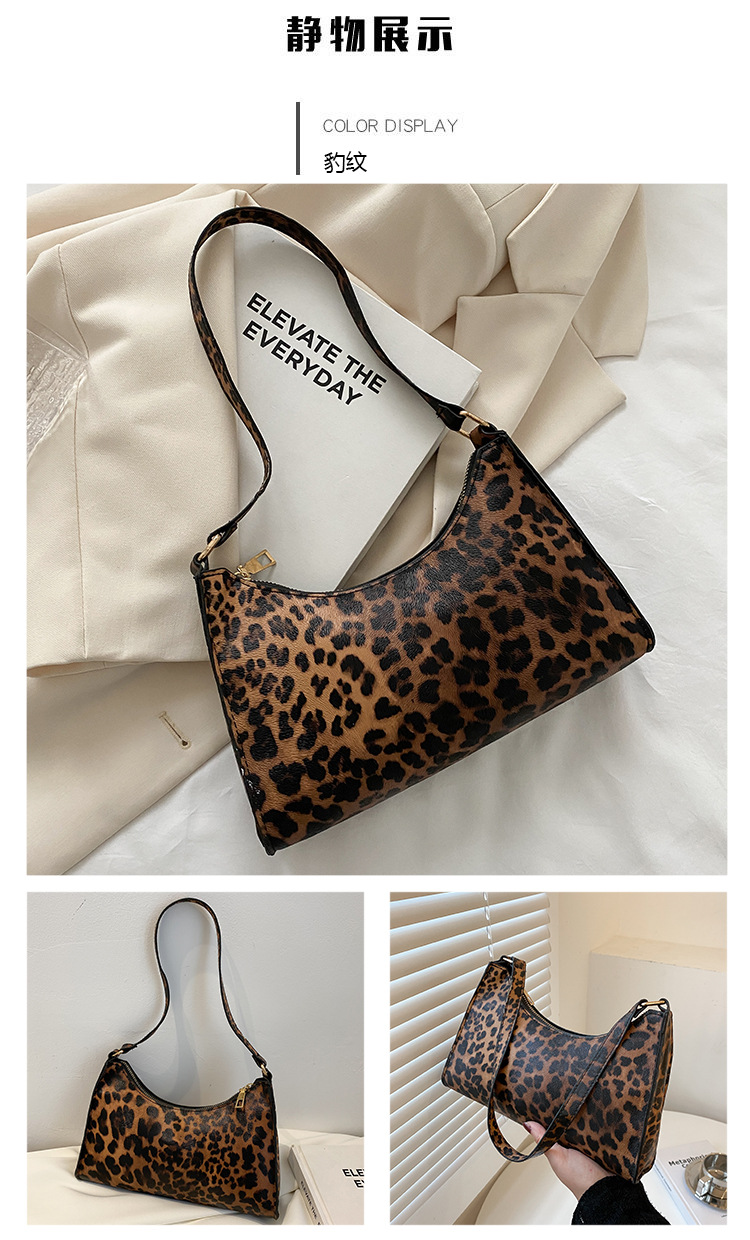 Zebra Leopard Striped One-shoulder Underarm Bag Wholesale Nihaojewelry display picture 6