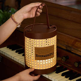 2025新款教师节中秋月饼礼盒包装盒手提皮带藤编桶蛋黄酥礼品盒子