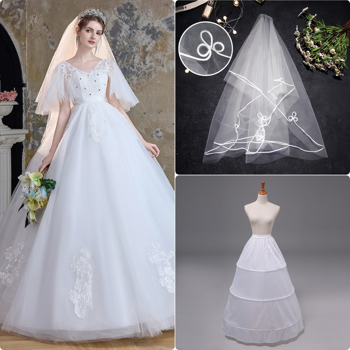 Wedding+(skirt and veil)
