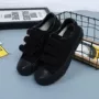 学生平底透气黑色工作鞋