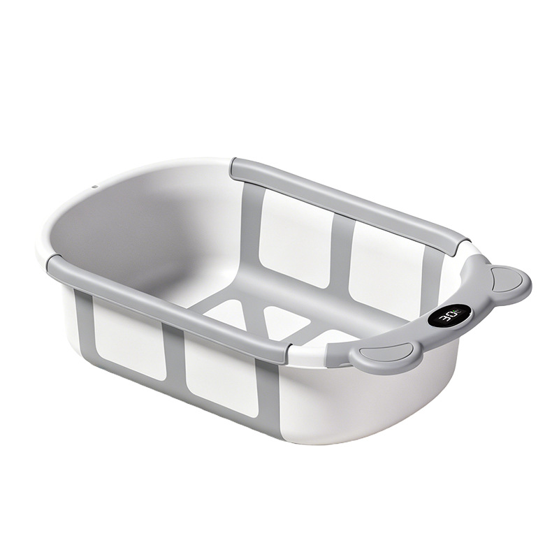 bañera plegable transfronteriza bañera de bebés bañera sensible a la temperatura bañera de bebés bañera de bebés artículos de recién nacidos baño doméstico