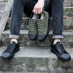 Men's Liberation Shoes, Rubber Shoes, Construction Labor Shoes, Wear-Resistant Breathable Canvas Farm Work Shoes, Safety Shoes, Wholesale from Manufacturer