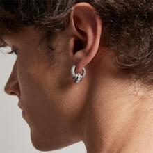 星引之环钻石耳环高级个性纯银S925耳饰欧美时尚潮牌男女