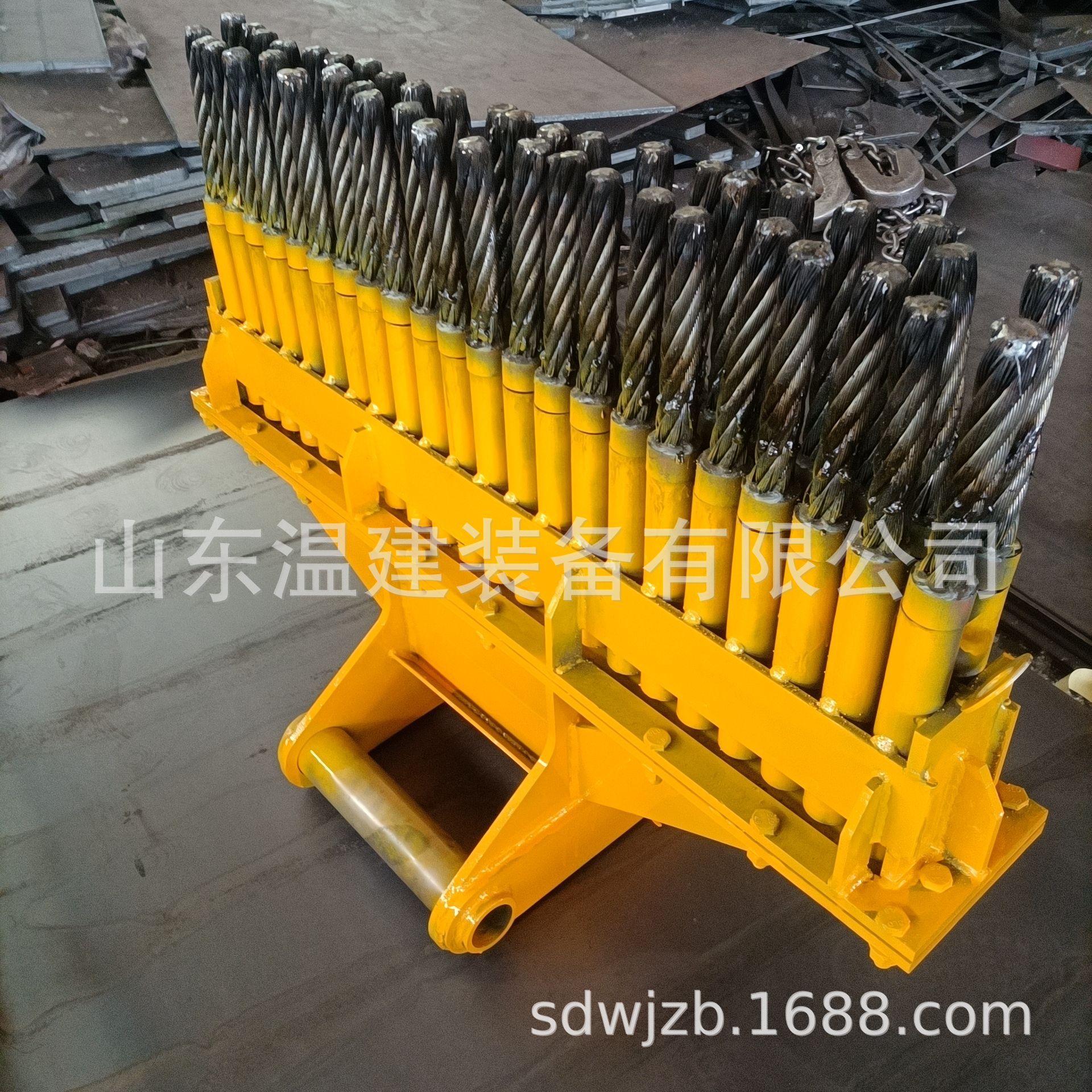 温建隧道用仰拱清渣器矿用挖机钢刷厂家 隧道金刚刷两三四排可定