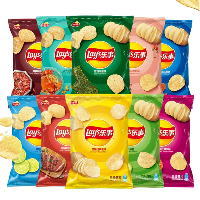 Чипсы (Lay's) 70 г — волнистые воздушные, набор вкусов, огуречный и др.
