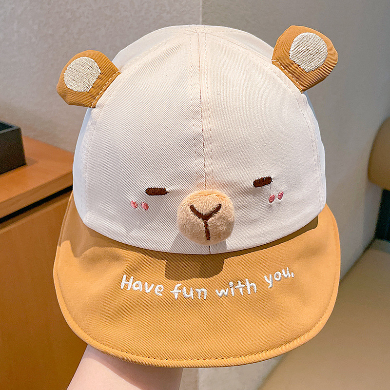 Sombreros para niños Kapibara de dibujos animados sombreros de lengua de pato 2025 nuevos sombreros de verano para niños y niñas sombreros de béisbol