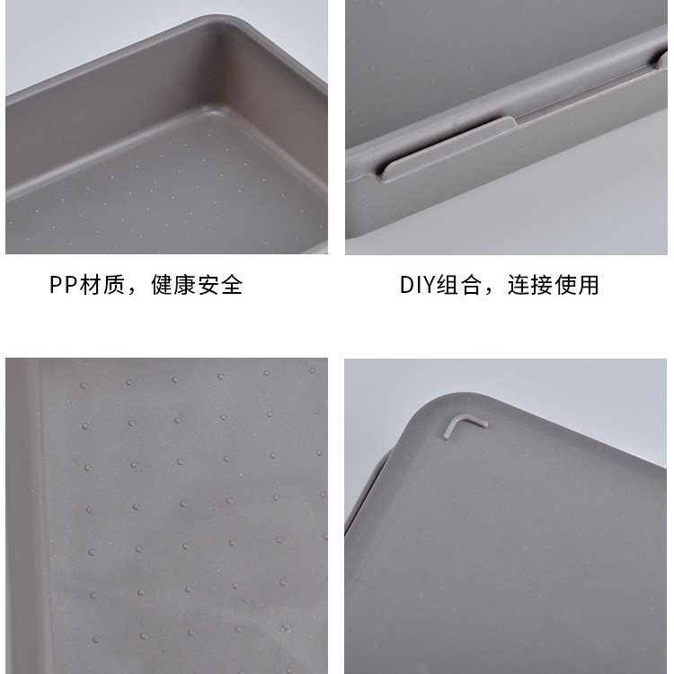 Household Supplies Drawer Plastic Storage Box Wardrobe Divider Handy Gadget Combination Eight-Piece Set Cosmetics Desktop Organizer