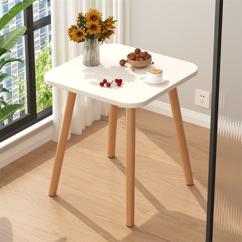 따뜻한 흰색 [사각형 테이블 40*40 높이 70] 강화 버전