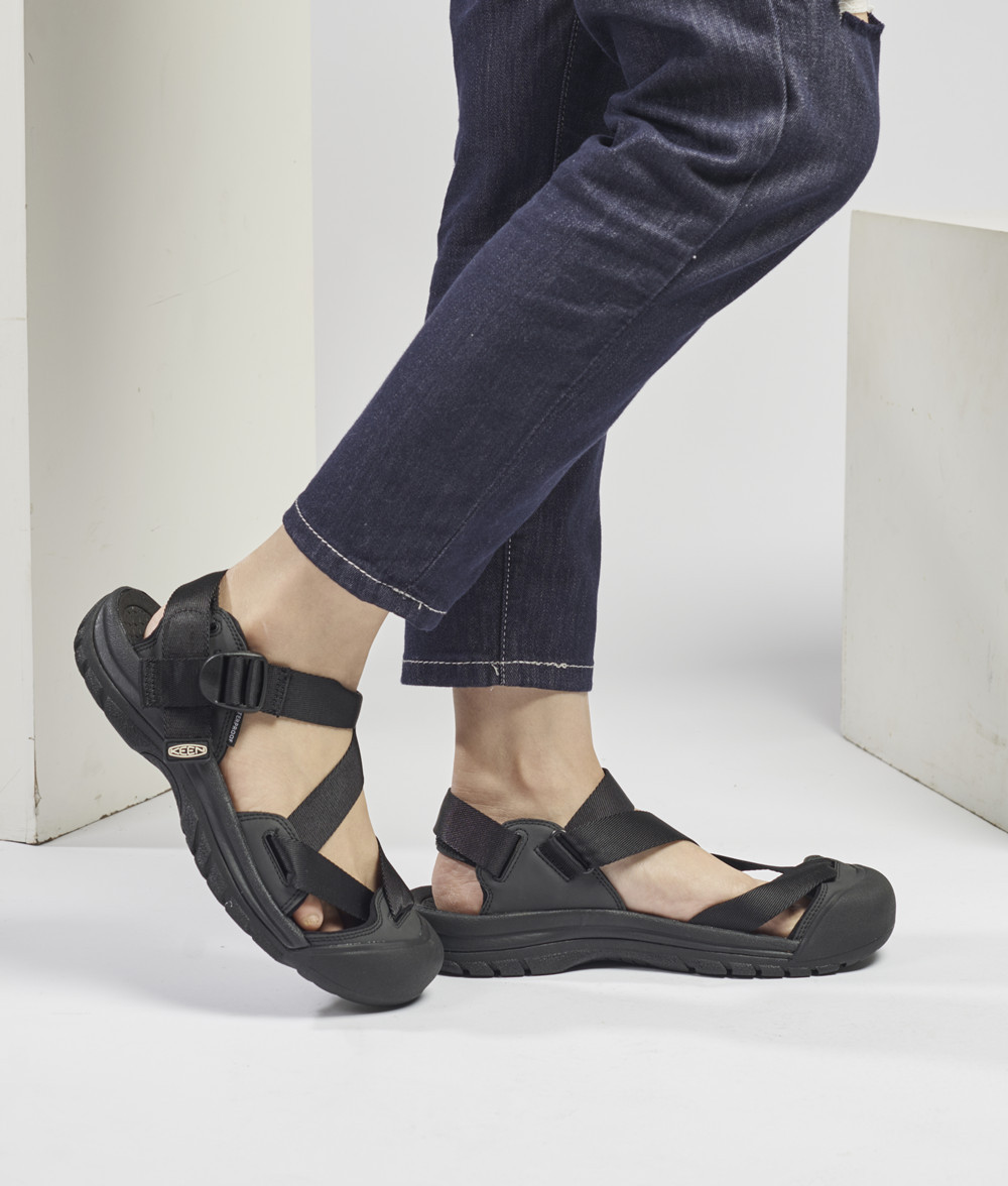 靴 KEEN ZERRAPORT II BLACK 25cm Keen Sandals Zerraport Ii Men Women Outdoor Leisure Non-Slip