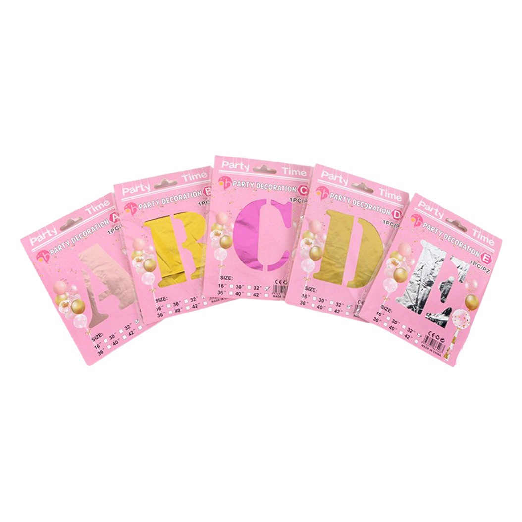 Carta globo de 32 pulgadas de tarjeta de papel carta globo venta al por mayor decoración de la boda de 32 pulgadas de película de aluminio carta globo