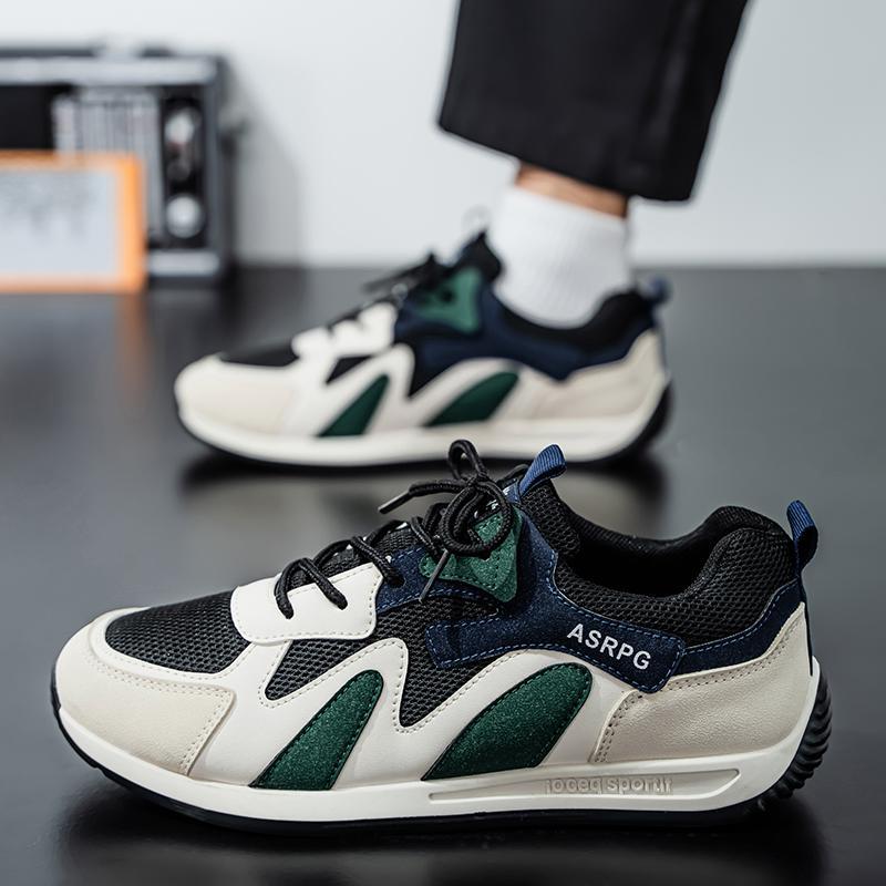 Zapatos Forrest Gump de malla de suela delgada para hombre 2025 verano nuevo estilo coreano transpirable deportes y ocio todo-fósforo zapatillas para correr en nombre del cabello