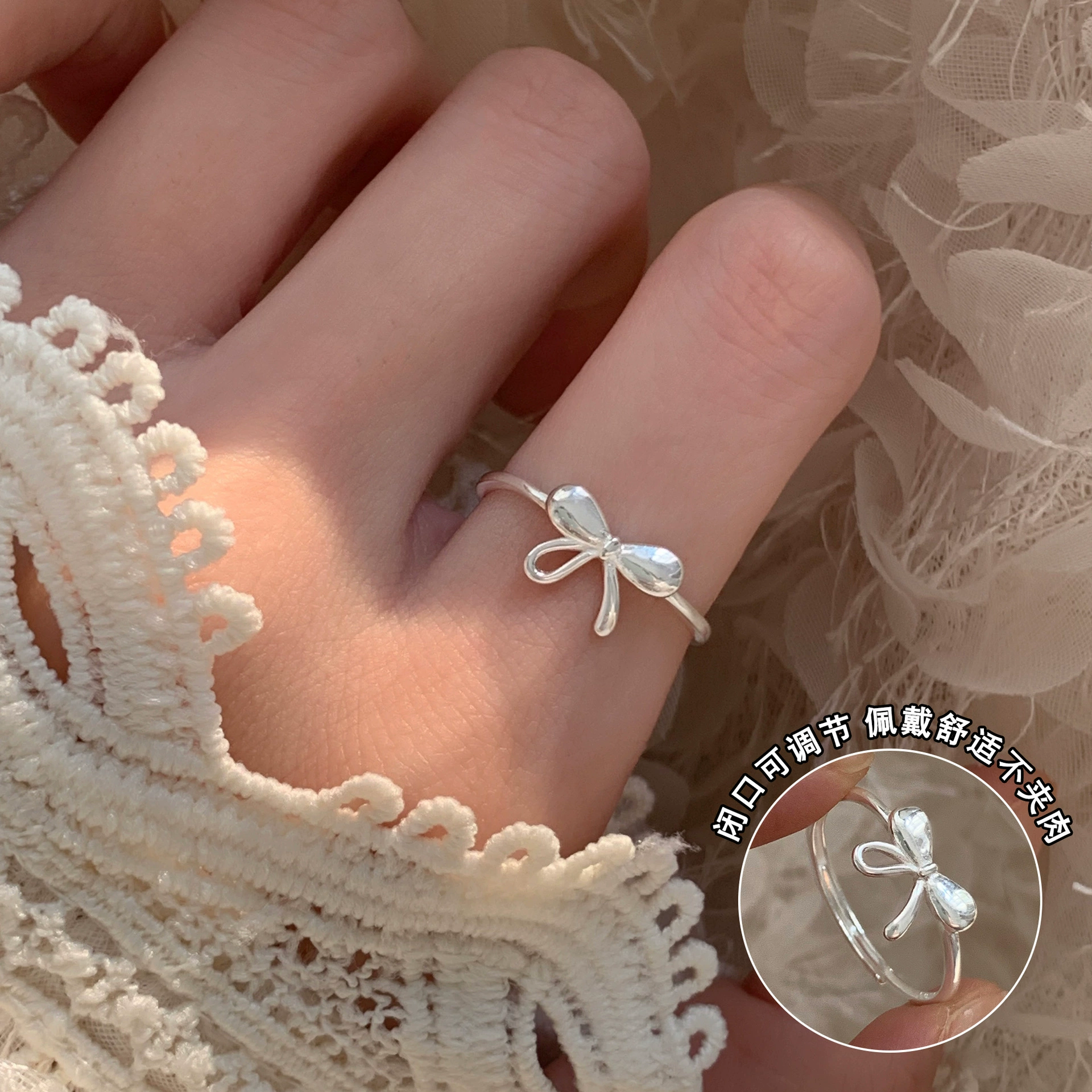 Кольцо Universal JZ серии, серебро 925, регулируемое, ретро летний лёгкий люкс