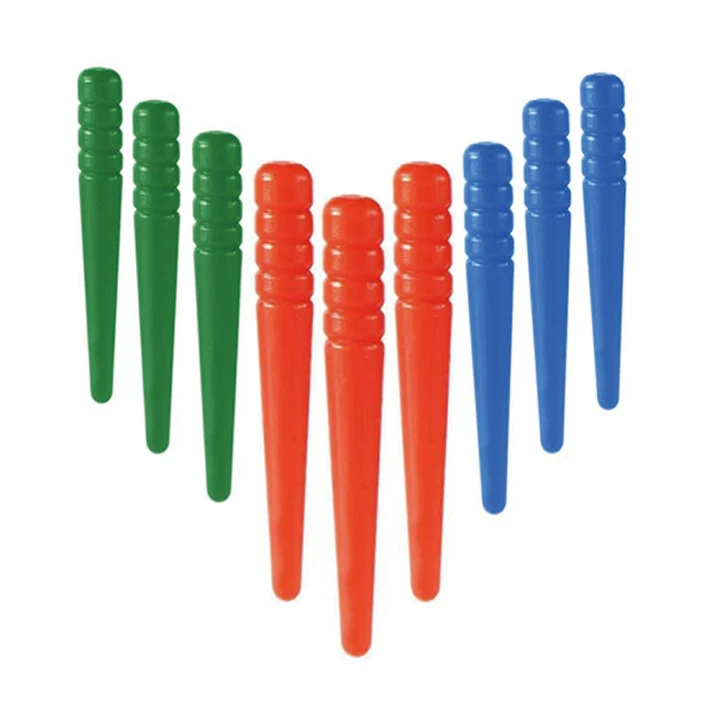 Пластиковые штанги для подсчета очков, колышки для криббиджа, игровая доска для подсчета очков, палочка для подсчета очков, 9 шт., красный, синий, зеленый
