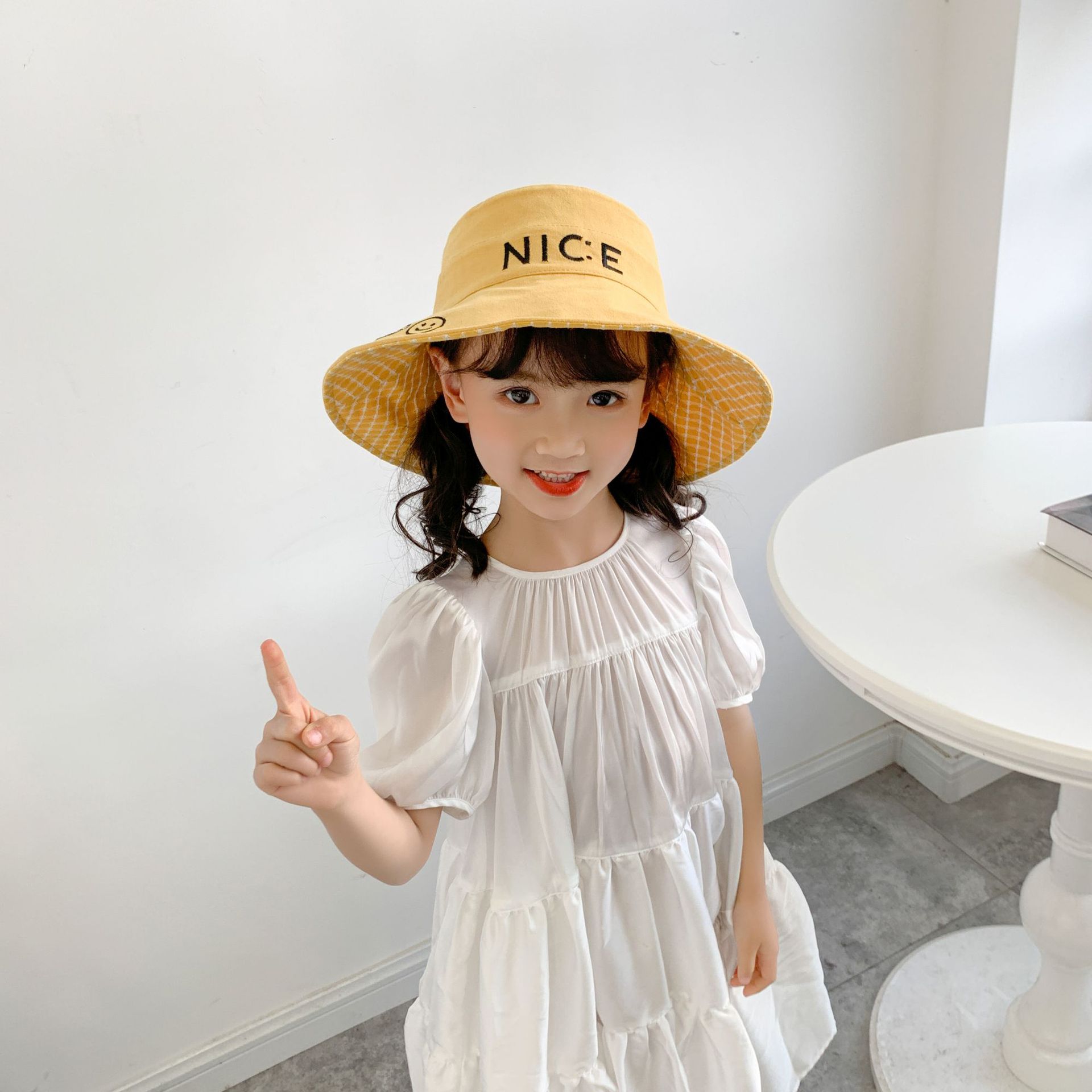 Fashion Embroidery Letter Children's Fisherman Hat display picture 8