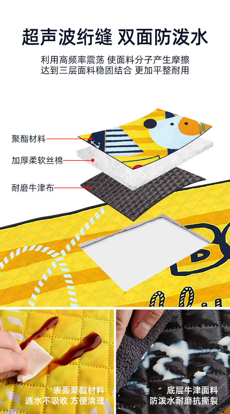 Cross-Border Essential Car Accessories: Moisture-Proof and Thickened Outdoor Picnic Mat for Self-Driving Trips, Baby Travel Sleeping Pad
