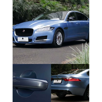 High-end PET ultra-bright metallic misty blue car color change film, scratch-resistant, full-car energy vehicle wrap (Auto Color Change Film) - pet-ultra-bright-metallic-misty-blue-double-layer-152m-x-17m