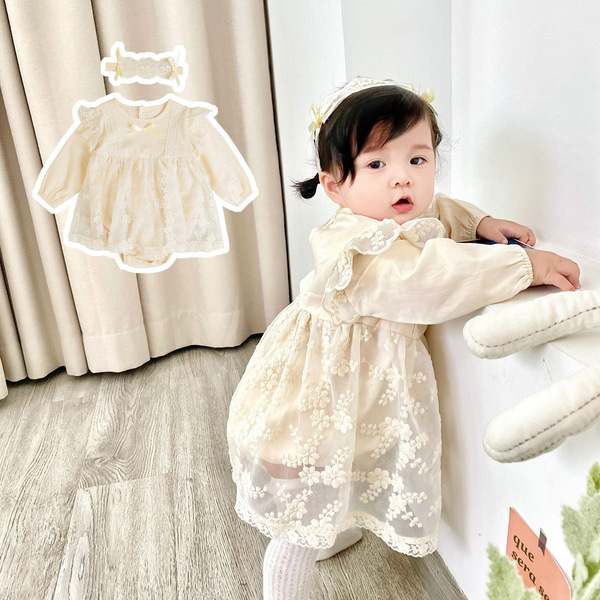 Children's lace overall for new born