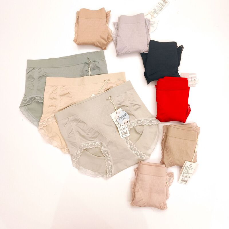 Qiduozi 795 Series Underwear Antibacterial Bottom Crotch Women's Lace Mid-High Waist Hip-Lifting and Tummy-Tucking Seamless Briefs Qiduozi 795 Series Underwear Antibacterial Bottom Crotch Women's Lace Mid-High Waist Hip-Lifting and Tummy-Tucking Seamless Briefs