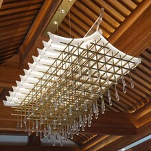 创意工程灯具屋脊灯酒店大厅造型吊灯售楼部别墅会所沙盘非标灯具