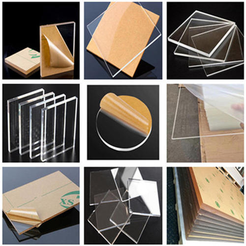 透明亚克力板透明有机玻璃板有机板任意激光雕刻切割打孔印刷封底