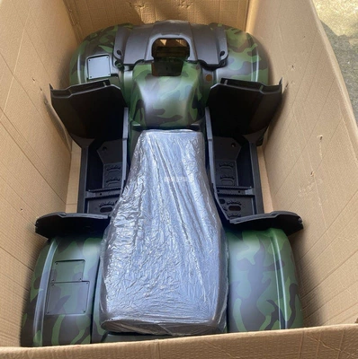 Body, Seat Cushion, Footrest, and — Motorcycle frame - army-green