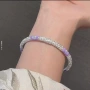 气质炫彩甜美紫色手镯