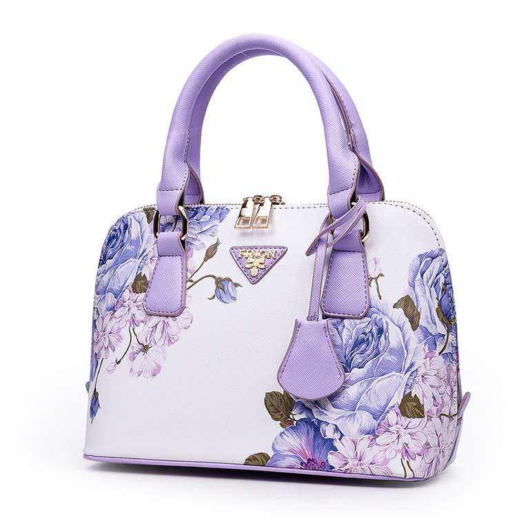 New trendy printed shell bags, European and American women's bags, single-shoulder crossbody hand-held women's bags, cross-border one-piece delivery worldwide undefined